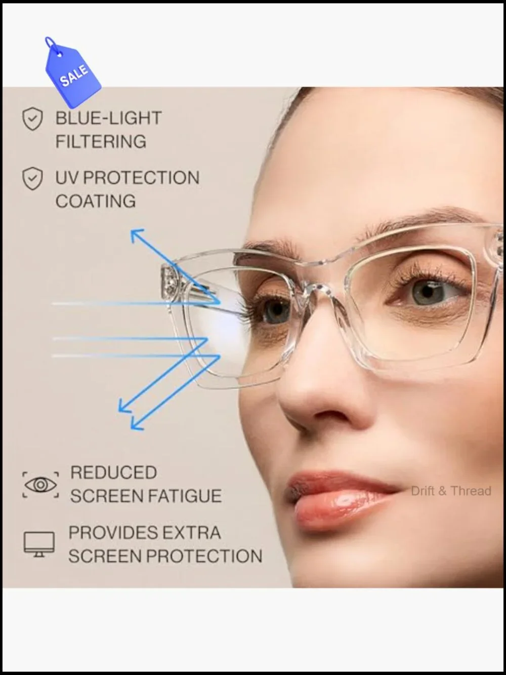 Cat Eye Blue Light Reading Glasses for Women TR90 Full Rim
